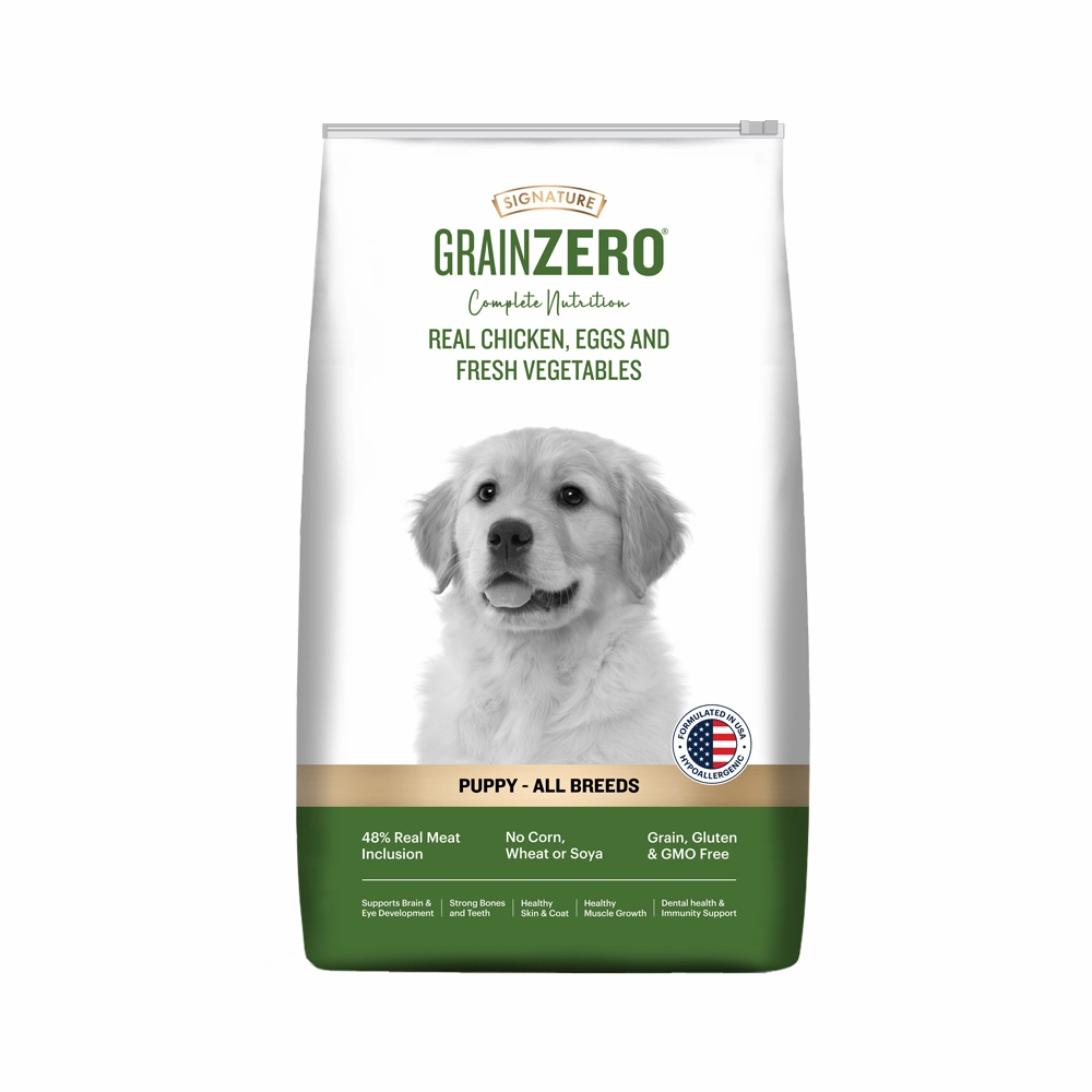 Signature Grain Zero Real Chicken, Egg and Vegetables Puppy Dog Dry Food