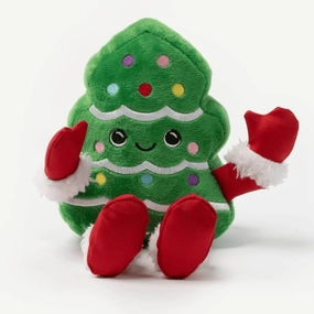 Silver Paw Christmas Tree Plush Dog Toy