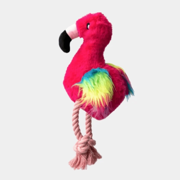 Silver Paw Flamingo Dog Toy