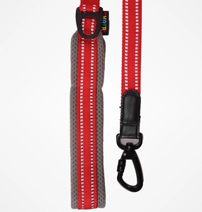 Skatrs Adventure in Style & Comfort Fiery Leash for Dogs and Cats (Red)