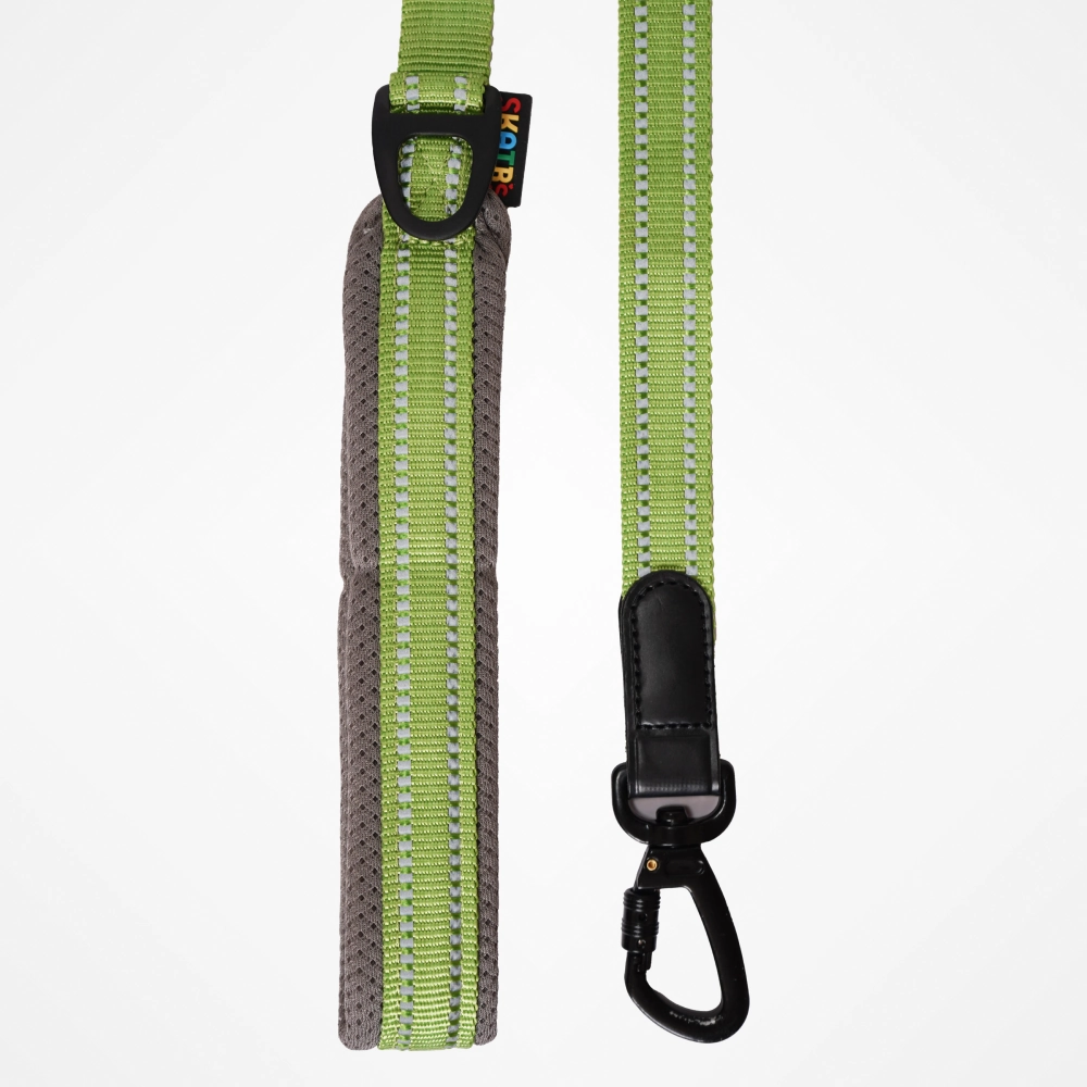 Skatrs Adventure in Style & Comfort Tropical Leash for Dogs and Cats (Green)