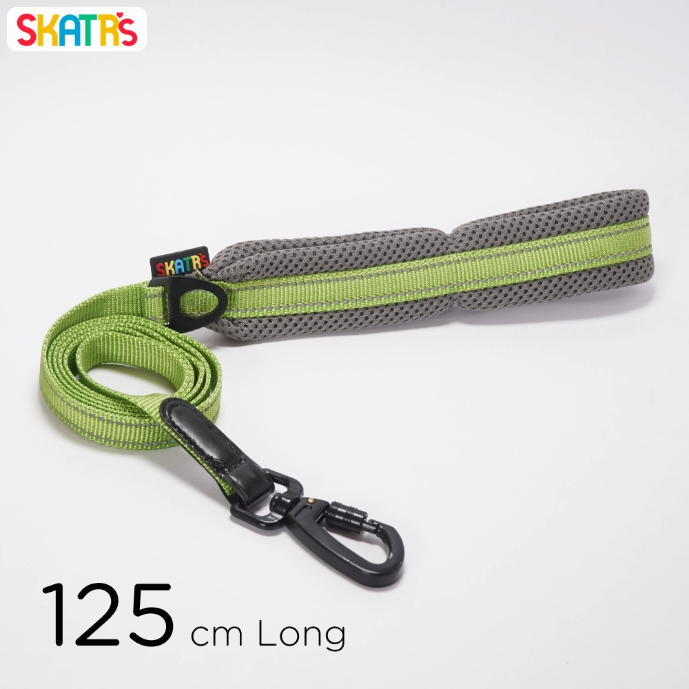 Skatrs Adventure in Style & Comfort Tropical Leash for Dogs and Cats (Green)