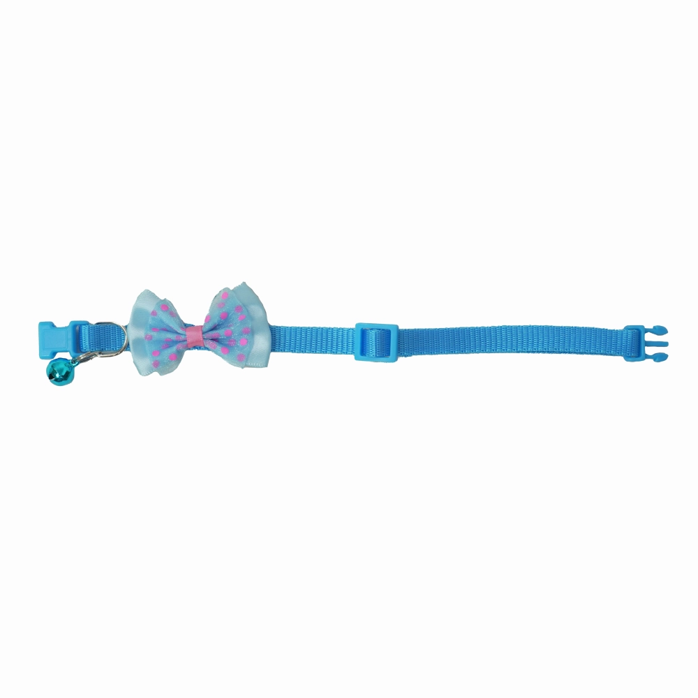 Skatrs Collar with Bow for Dogs and Cats (Blue)