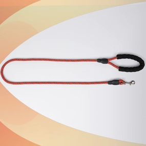 Skatrs Reflective Nylon Rope Leash for Dogs (Red)
