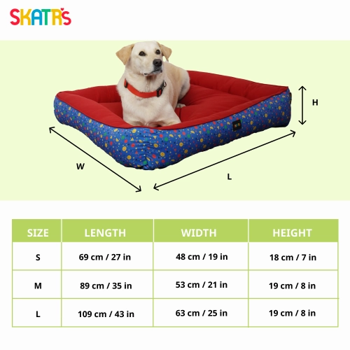 Skatrs Stellar Vibrant Space Bed for Dogs & Cats
