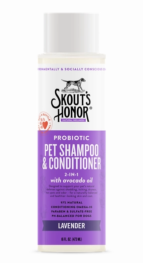 Skout's Honor Probiotic Shampoo & Conditioner (2-in-1) - Lavender