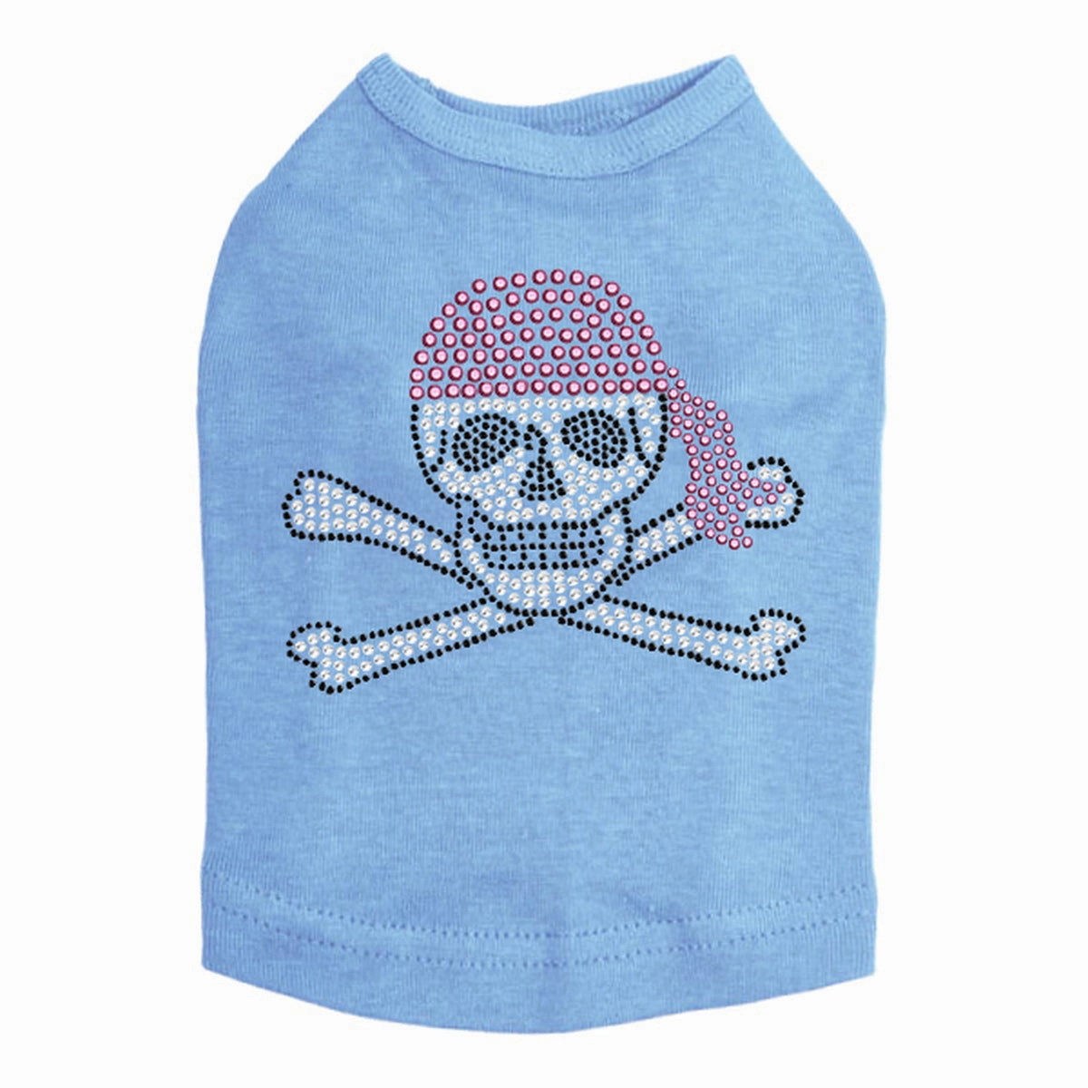 Skull Pink Bandana Rhinestone Dog Tank