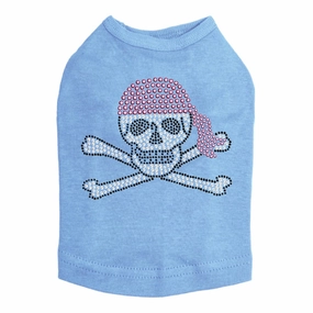 Skull Pink Bandana Rhinestone Dog Tank