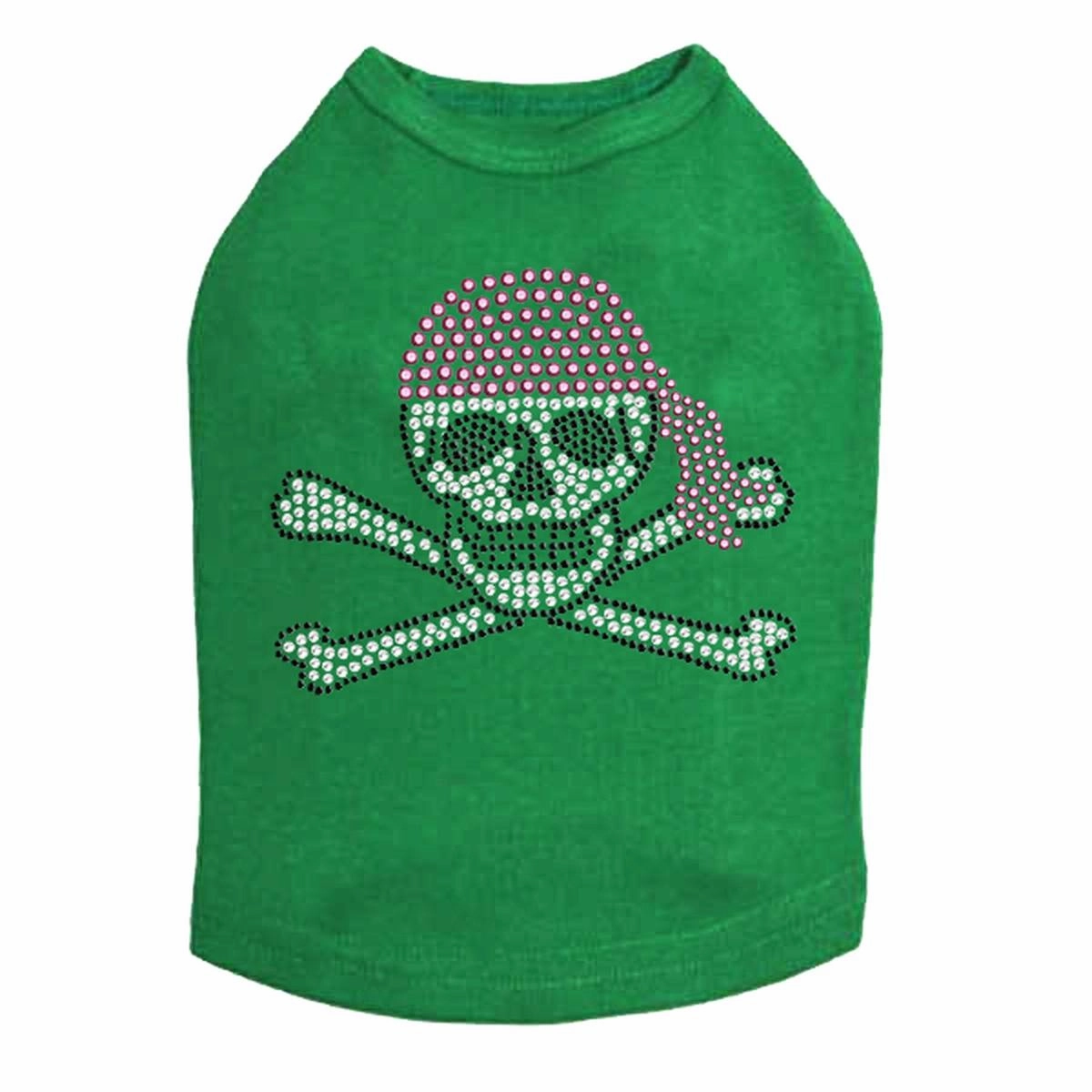 Skull Pink Bandana Rhinestone Dog Tank