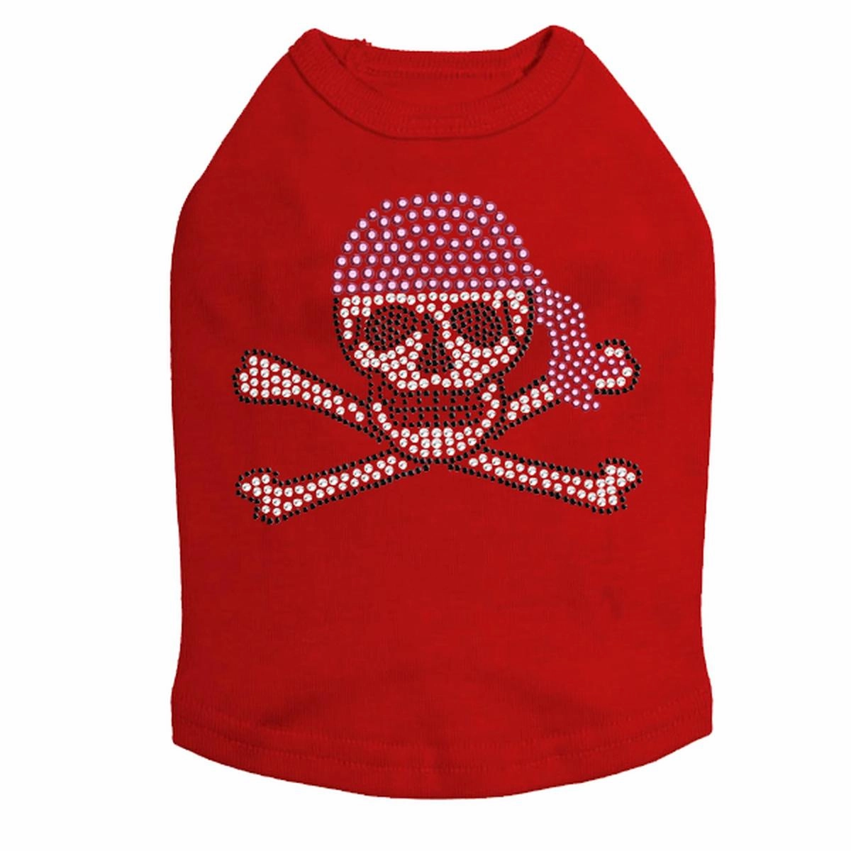 Skull Pink Bandana Rhinestone Dog Tank
