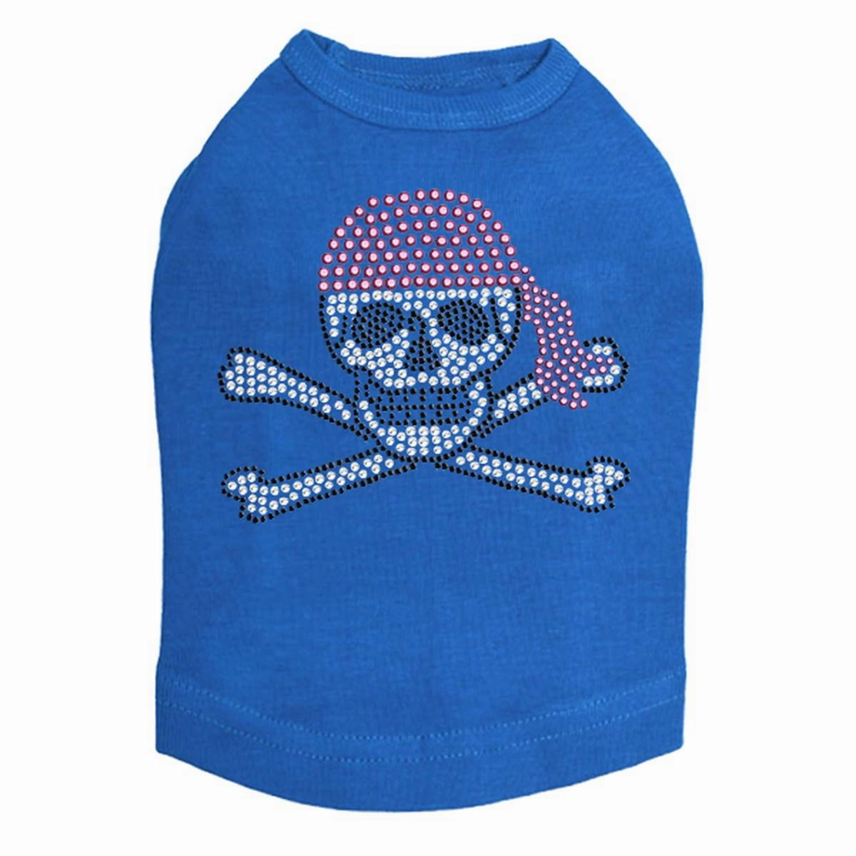 Skull Pink Bandana Rhinestone Dog Tank