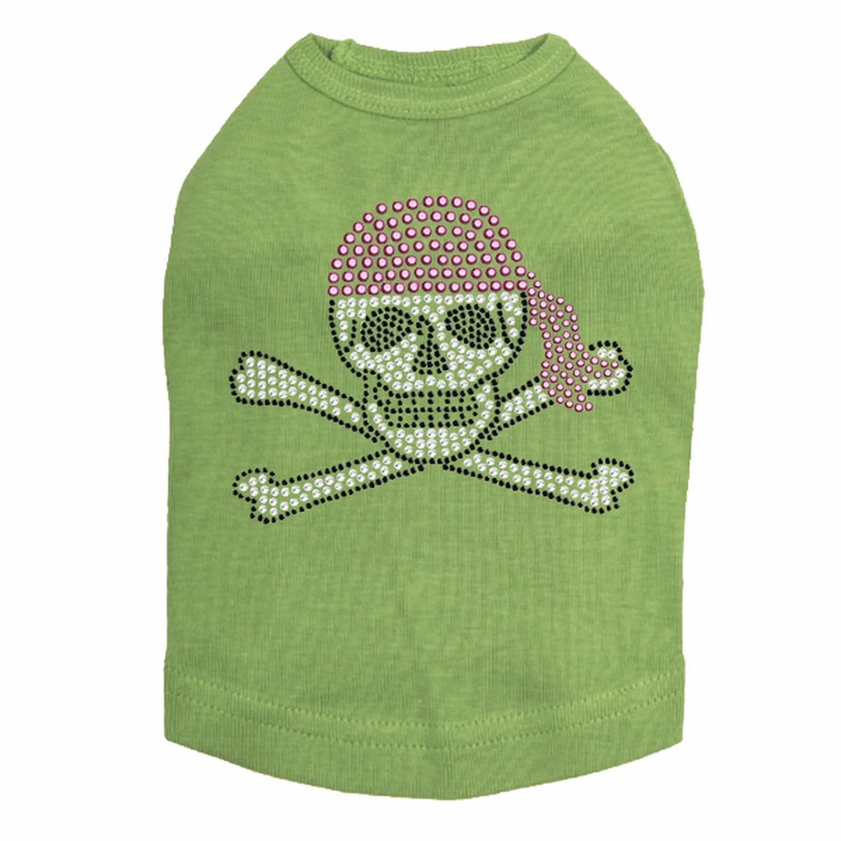 Skull Pink Bandana Rhinestone Dog Tank