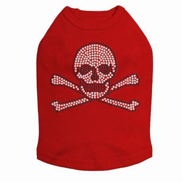 Skull Rhinestone Dog Tank