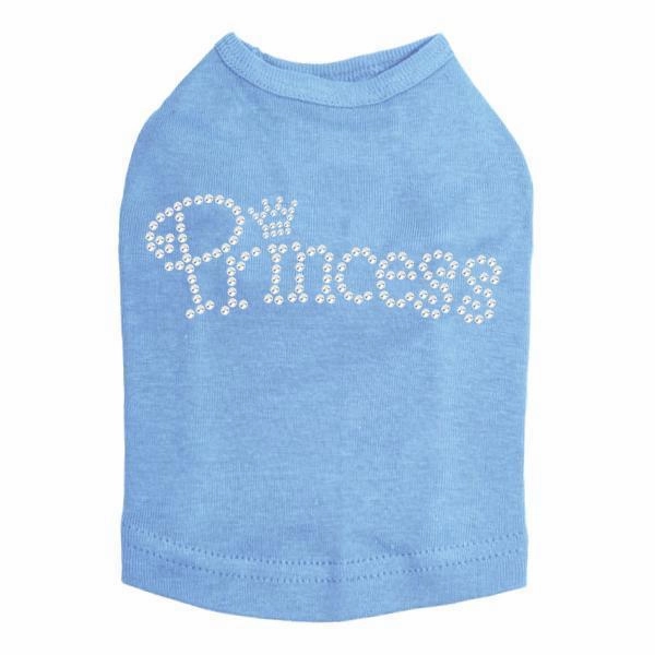 Small Princess Rhinestone Dog Tank