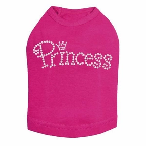 Small Princess Rhinestone Dog Tank