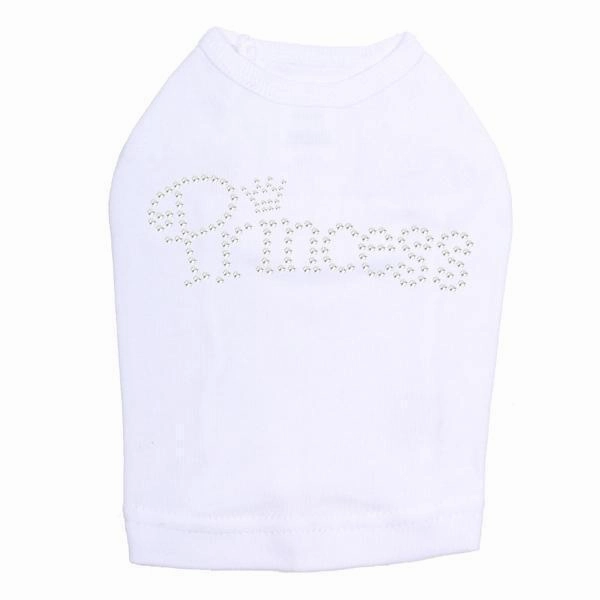 Small Princess Rhinestone Dog Tank