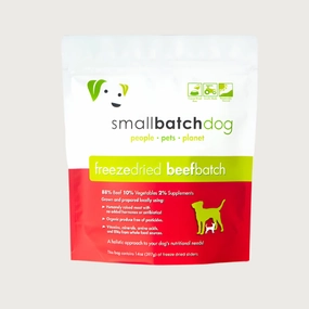 SMALLBATCH Freeze-Dried Raw Beef Batch Sliders for Dogs