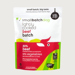 SMALLBATCH Lightly Cooked Beef Batch Sliders for Dogs