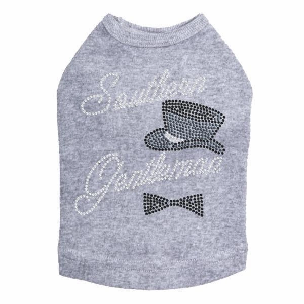 Southern Gentleman Rhinestone Dog Tank