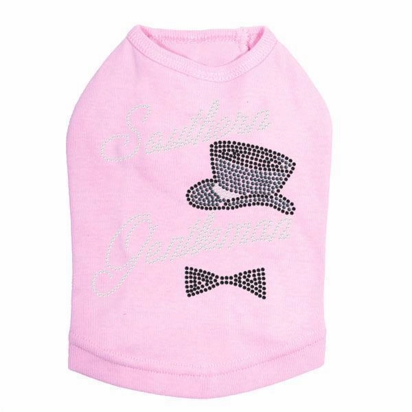 Southern Gentleman Rhinestone Dog Tank