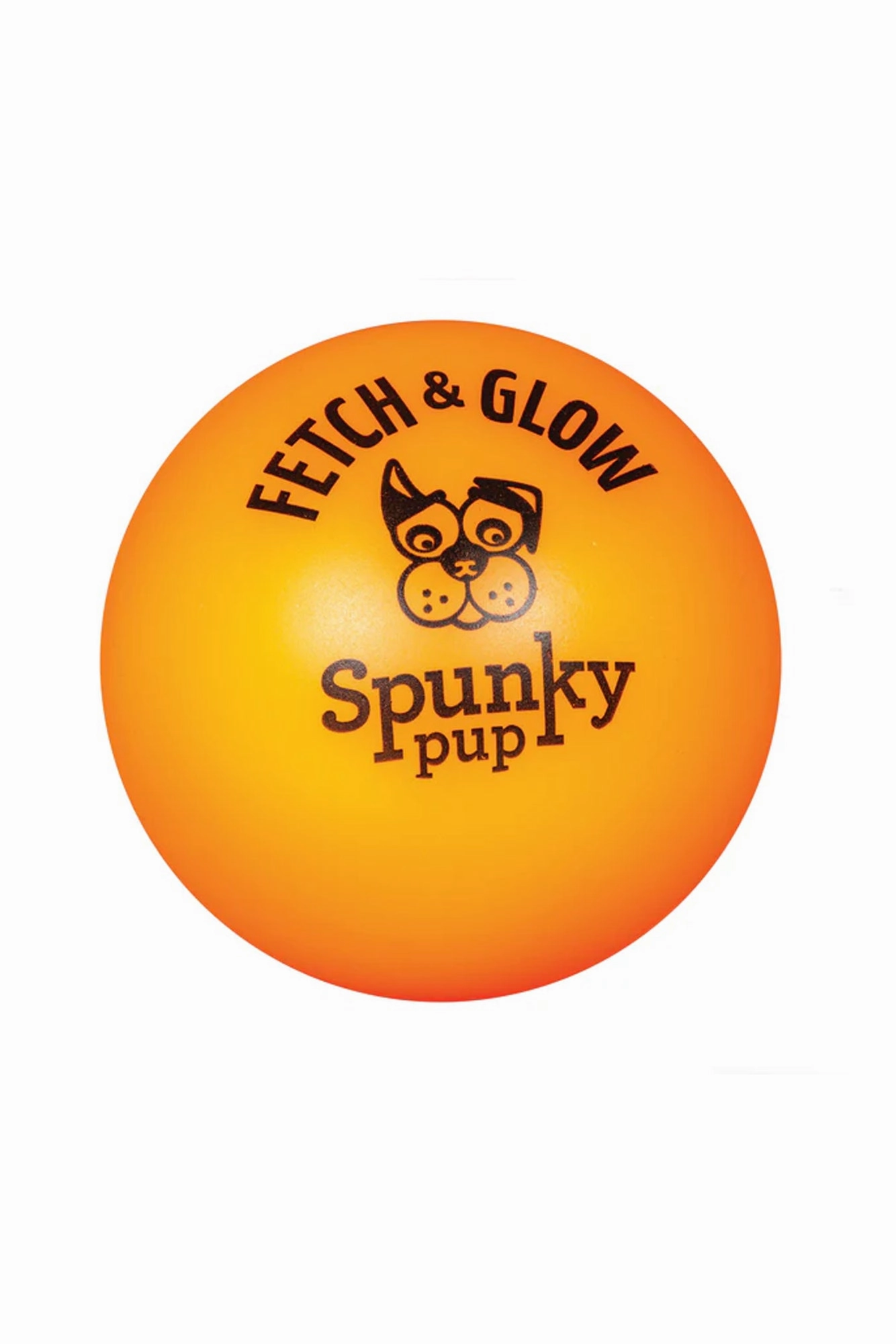 Spunky Pup Glowing Fetch and Glow Ball Toy