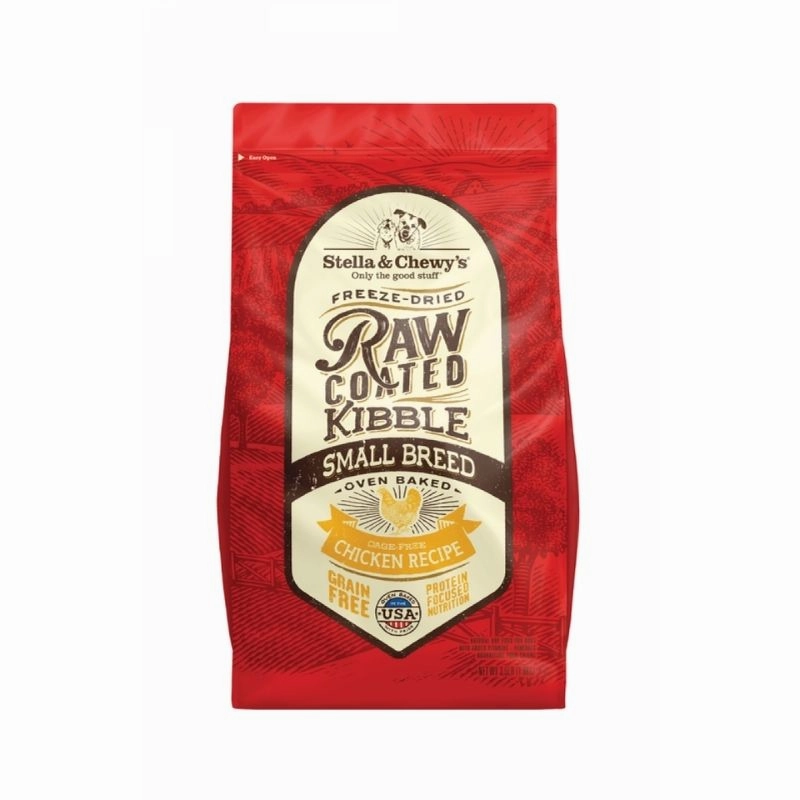Stella & Chewy's - Freeze Dried Raw Coated Kibble - Oven Baked For Small Breed (Cage-Free Chicken Recipe)