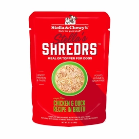 Stella & Chewy's - Stella's Shredrs For Dogs - Chicken & Duck Recipe in Broth 2.8oz