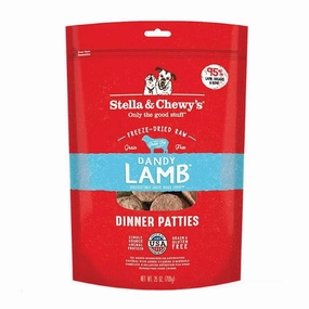 STELLA & CHEWY'S Freeze-Dried Raw Dandy Lamb Dinner Patties for Dogs