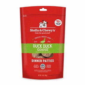 STELLA & CHEWY'S Freeze-Dried Raw Duck Duck Goose Patties for Dogs