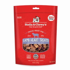 STELLA & CHEWY'S Freeze-Dried Raw Lamb Heart Treats for Dogs