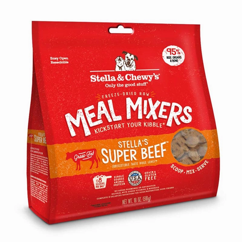 STELLA & CHEWY'S Freeze-Dried Raw Super Beef Meal Mixers for Dogs