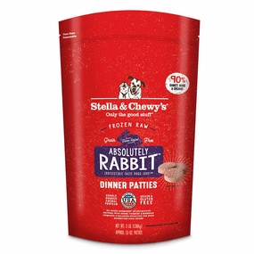 STELLA & CHEWY'S Frozen Raw Absolutely Rabbit Dinner Patties for Dogs
