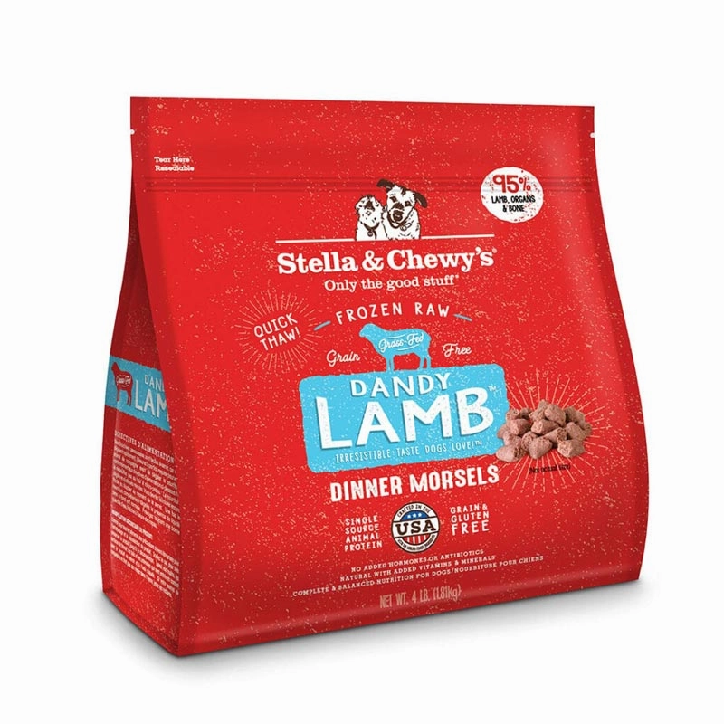 STELLA & CHEWY'S Frozen Raw Dandy Lamb Dinner Morsels for Dogs