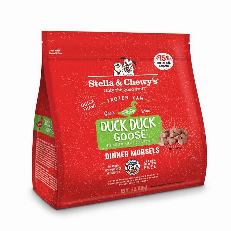STELLA & CHEWY'S Frozen Raw Duck Duck Goose Dinner Morsels for Dogs