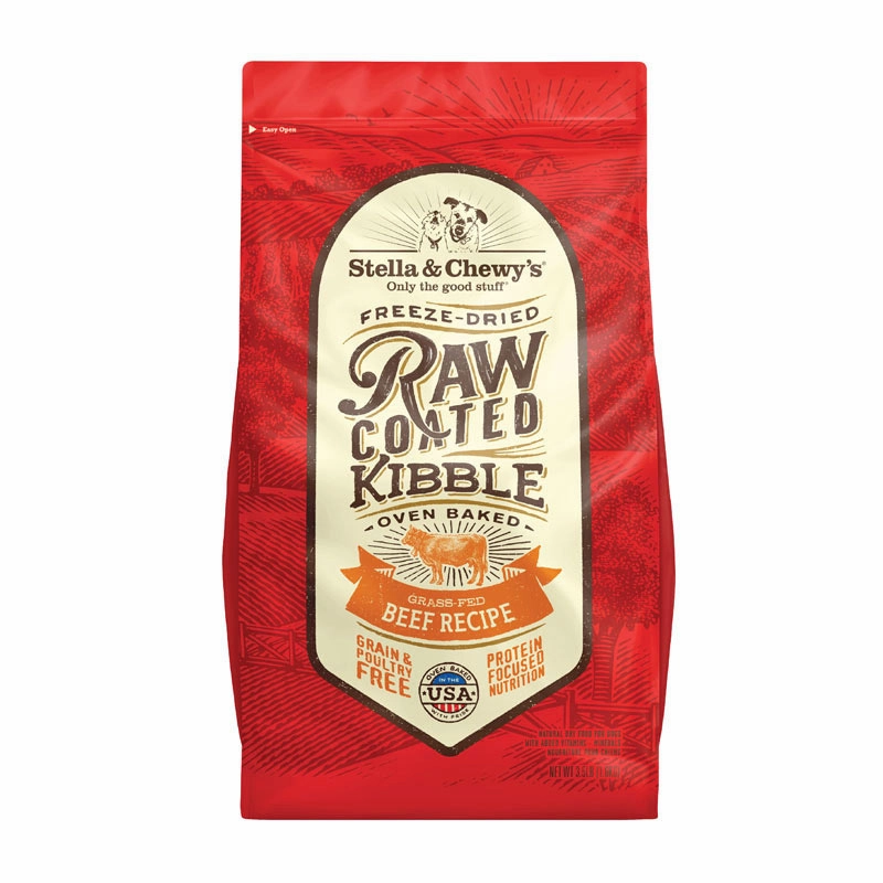 STELLA & CHEWY'S Raw Coated Kibble Grain-Free Beef Recipe for Dogs