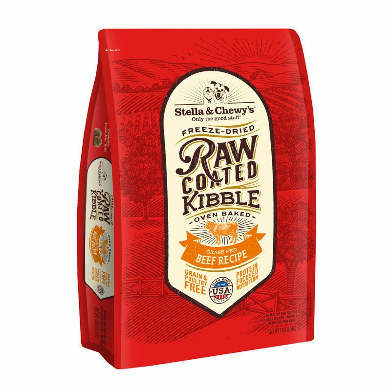 STELLA & CHEWY'S Raw Coated Kibble Grain-Free Beef Recipe for Dogs