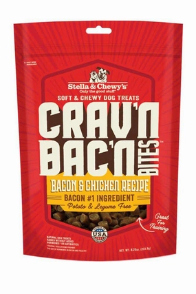 Stella and Chewys Crav'n Bac'n Bites Bacon & Chicken Dog Treats