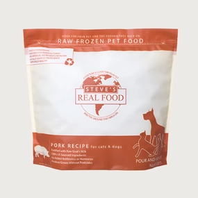 STEVE'S REAL FOOD Frozen Raw Pork Recipe for Dogs and Cats
