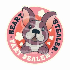 Sticker Pack Dog Sayings - Fart Dealer; Small Sticker