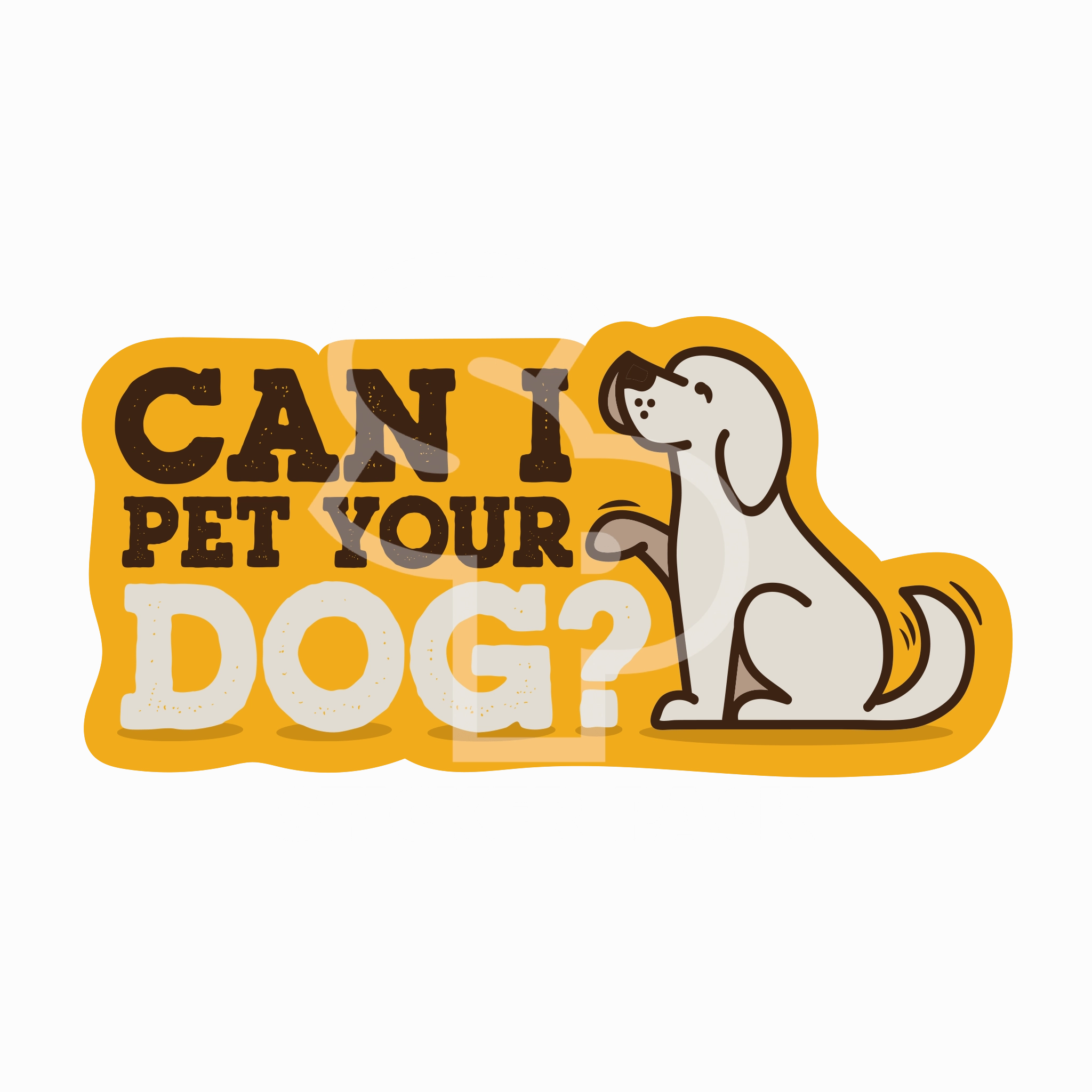 Sticker Pack Dog Sayings - Pet Your Dog; Small Sticker