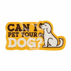 Sticker Pack Dog Sayings - Pet Your Dog; Small Sticker
