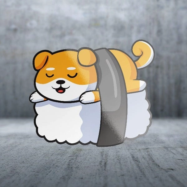 Sticker Pack Fun Sushi Dog; Large Sticker