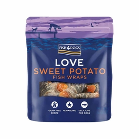 Sweet Potato Fish Wraps Dog Treats