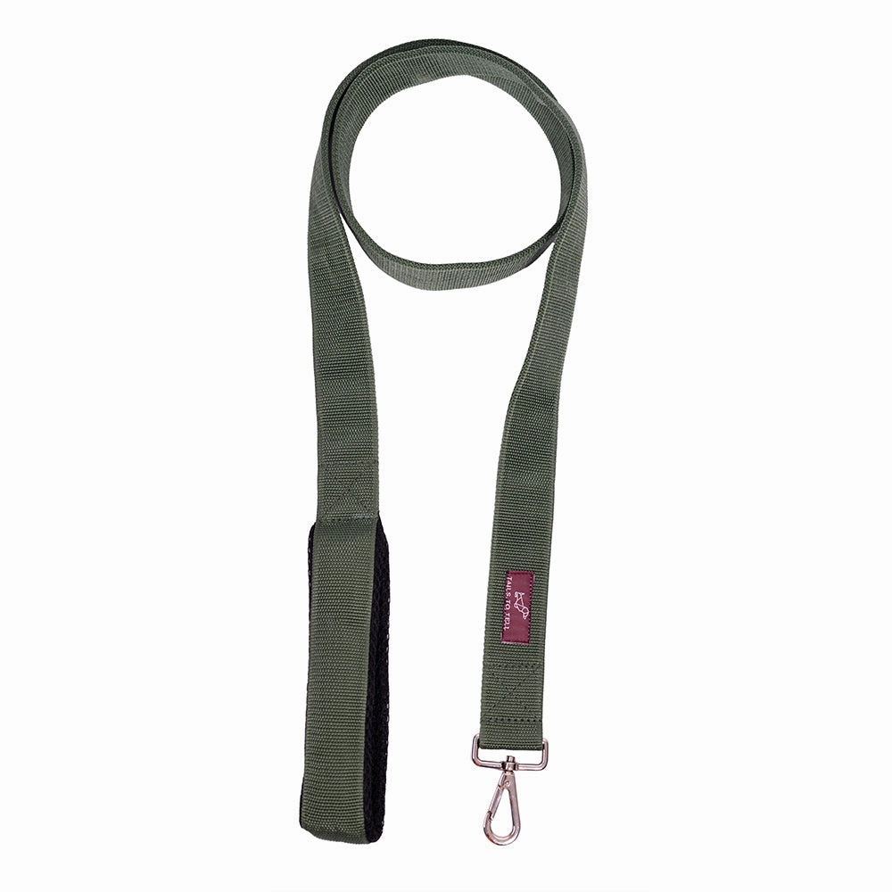 Tails to Tell Tactical Polyester Leash for Dogs (Teal)