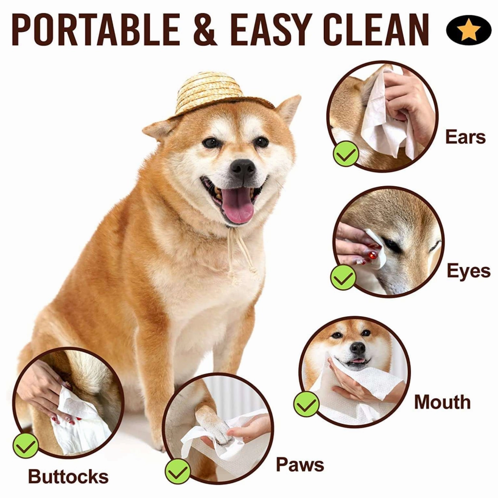 Talking Dog Club Autumn Leaves Wipes for Dogs and Cats