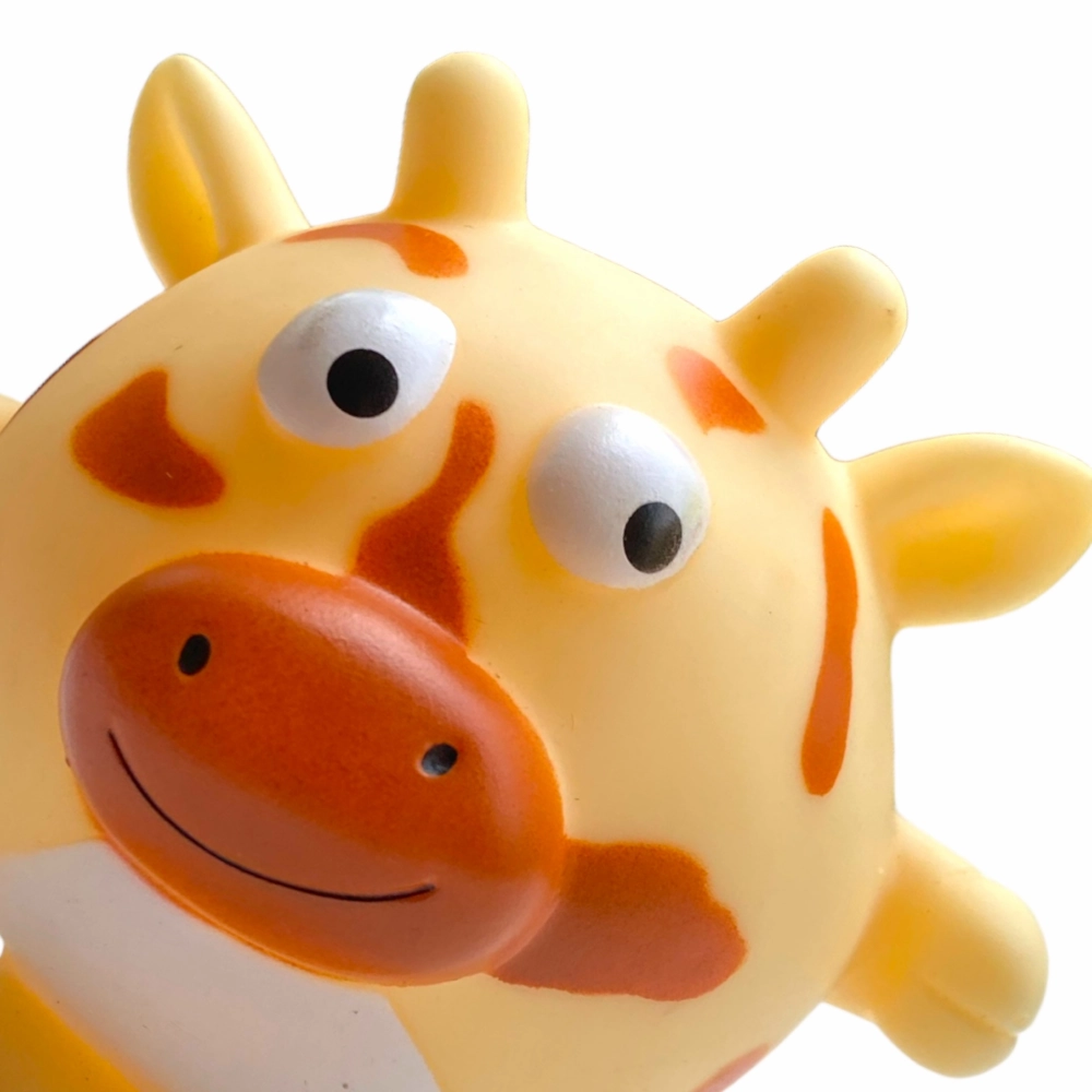 Talking Dog Club Giraffe Bouncy Ball Toy for Dogs (Orange)