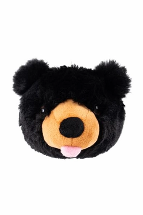 Tall Tails Black Bear Head 2-in-1 Dog Toy