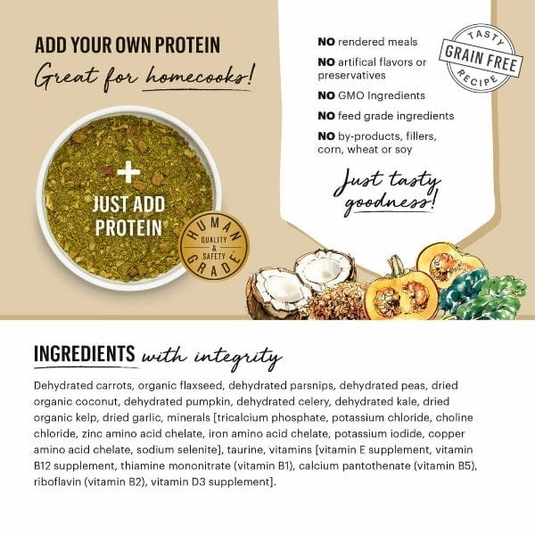 The Honest Kitchen Base Mix; Grain Free Veggie, Nut & Seed Dehydrated Dog Food (SPECIAL ORDER ITEM)