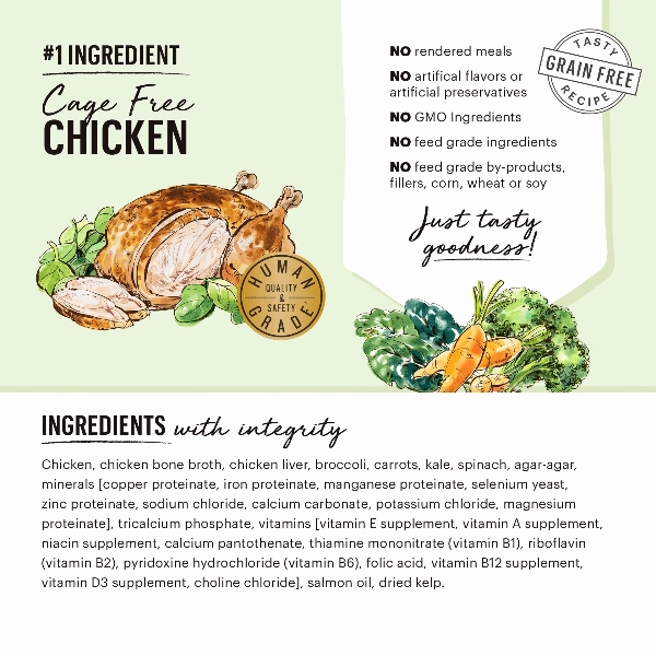 The Honest Kitchen Butcher Block Pate; Chicken & Super Greens Wet Dog Food