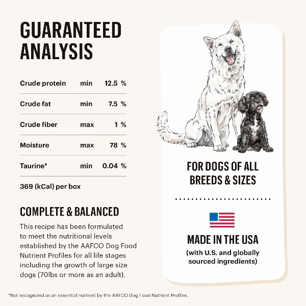 The Honest Kitchen Butcher Block Pate; Chicken & Super Greens Wet Dog Food